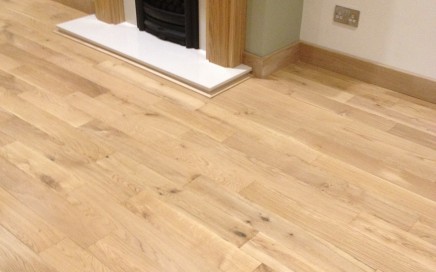 Picture of a solid oak floor fitted by RDL Joinery Sheffield